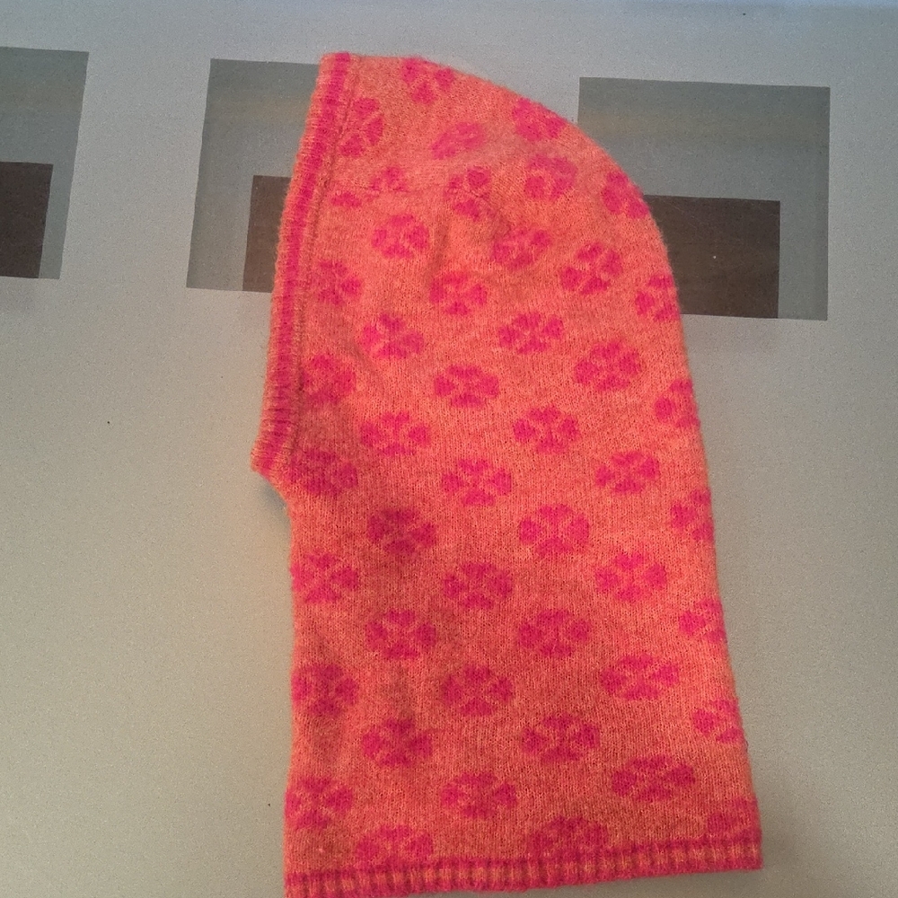 Zara Vibrant Pink and Orange Knit Hat